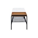 Ver imagem 5 de Banco 1m Palazzo Recamier Decorativo com Bandeja Mesa Lateral Quarto Sala