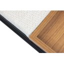 Ver imagem 6 de Banco 1m Palazzo Recamier Decorativo com Bandeja Mesa Lateral Quarto Sala Preto/Branco