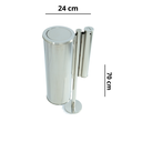 Ver imagem 3 de Lixeira Externa Individual com Bituqueira 30l Basculante