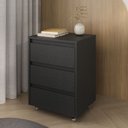 Ver imagem 1 de Gaveteiro com Rodízios 3 Gavetas Cáli Escritório/quarto