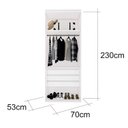 Ver imagem 2 de Módulo para Closet sem Porta com Gaveta 100% MDF