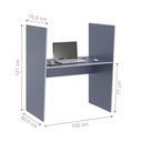 Ver imagem 2 de Balcao de Atendimento 1 Lugar Mixer Azul