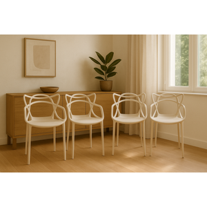 Cadeira Ana Maria Allegra Nude Kit com 4