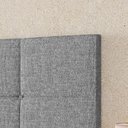 Ver imagem 3 de Cabeceira Suspensa Decoração Quarto Cama Casal Queen 1,60 Bia - Linho Cinza - Lojas RPM