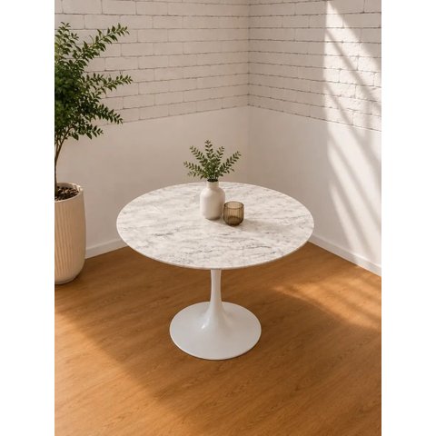 Mesa de Jantar Saarinen Redonda 80cm - Espirito Santo