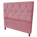 Ver imagem 2 de Cabeceira Casal 1.60 Queen Maju Luxo Suede:Rosa