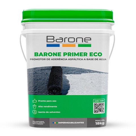 Barone Primer Eco - Primer Asfaltico Base Agua - 18l