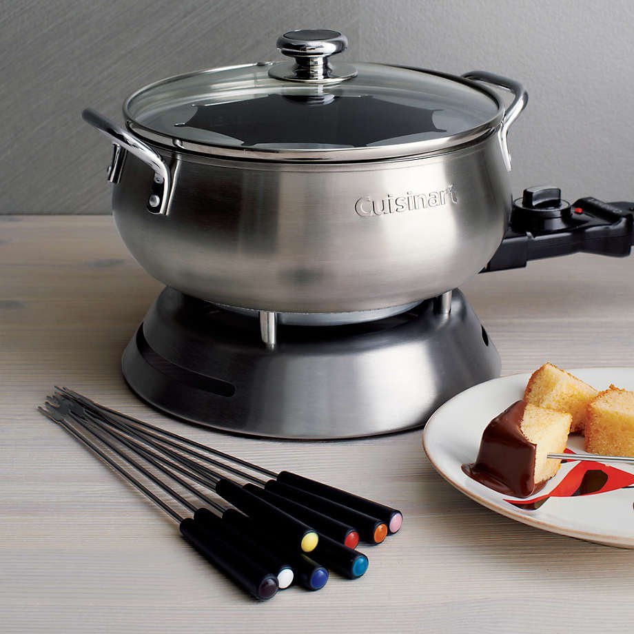 PANELA PARA FONDUE CUISINART EM AÇO ESCOVADO C/ TAMPA 127V CFO-50CBBR 4081270099 - 6