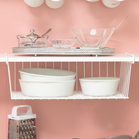 Cesto Suspenso Grande Dicarlo Branco