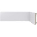 Ver imagem 1 de Kit 11,25m Linear Rodapé de Poliestireno Liso 7CMX2,25m Branco Casa Grassi