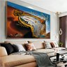 Quadro Decorativo Salvador Dali Relógio Derretendo:150x100/BRANCA - 6