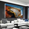Quadro Decorativo Salvador Dali Relógio Derretendo:150x100/BRANCA - 8