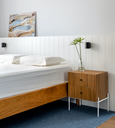 Ver imagem 2 de Cabeceira Cama Casal Lambri Painel MDF Dupla Face 145x60cm:Branco