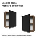 Ver imagem 4 de Armário Aéreo 50cm 1 Porta Rustic/preto Glamy Madesa