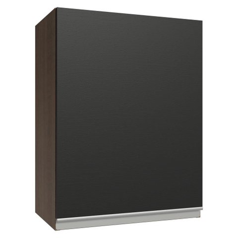 Armário Aéreo 50cm 1 Porta Rustic/preto Glamy Madesa