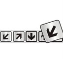 Ver imagem 1 de 5 Placas de Alumínio Auto-adesiva 5x5cm Seta -100 Cg - Sinalize Placa Auto-ades.(seta)c/5pcs 5x5cm 1