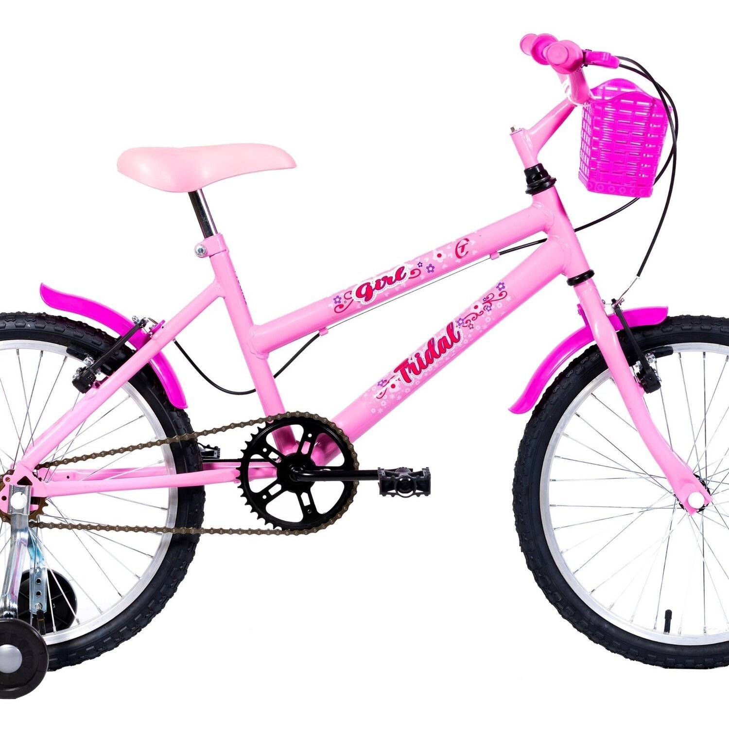 Bicicleta Aro 20 Infantil Mtb Girl com Roda Lateral