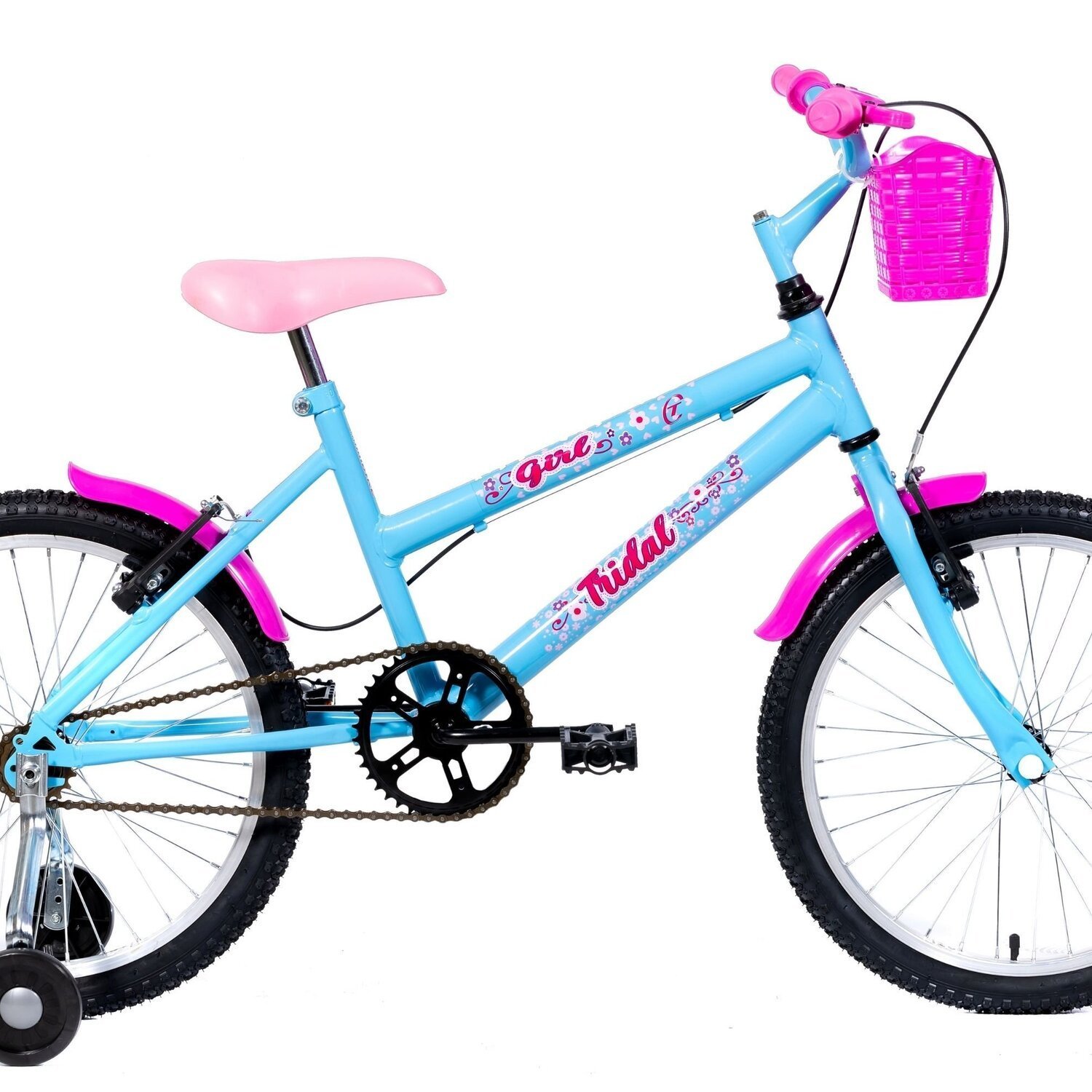 Bicicleta Aro 20 Infantil Mtb Girl com Roda Lateral