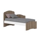 Ver imagem 6 de Berço Mini-cama Quarto para Bebê 2 em 1 - Bala de Menta - Rústico / Branco
