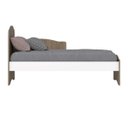Ver imagem 7 de Berço Mini-cama Quarto para Bebê 2 em 1 - Bala de Menta - Rústico / Branco