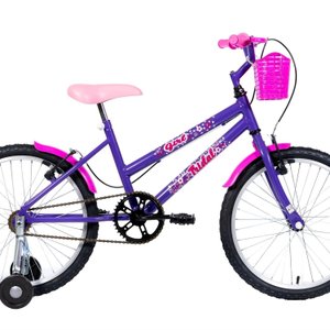 Bicicleta Aro 20 Infantil Mtb Girl com Roda Lateral