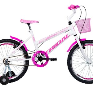 Bicicleta Aro 20 Feminina Infantil Roda Lateral
