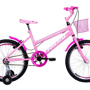 Bicicleta Aro 20 Feminina Infantil Roda Lateral