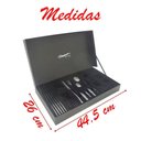 Ver imagem 2 de Faqueiro Norah Black Martelado Inox 30 Peças