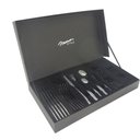 Ver imagem 1 de Faqueiro Norah Black Martelado Inox 30 Peças