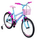 Ver imagem 2 de Bicicleta Aro 20 Feminina Infantil Roda Lateral