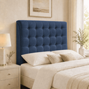 Ver imagem 4 de Cabeceira Ana Estofada Suede p/ Cama Box Casal King 195cm Quarto