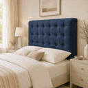 Ver imagem 2 de Cabeceira Ana Estofada Suede p/ Cama Box Casal King 195cm Quarto