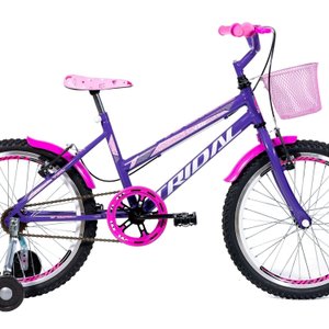 Bicicleta Aro 20 Feminina Infantil Roda Lateral