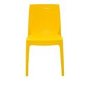 Ver imagem 2 de Kit 4 Cadeiras Alice em Plástico Polipropileno Amarelo Brilhante Tramontina