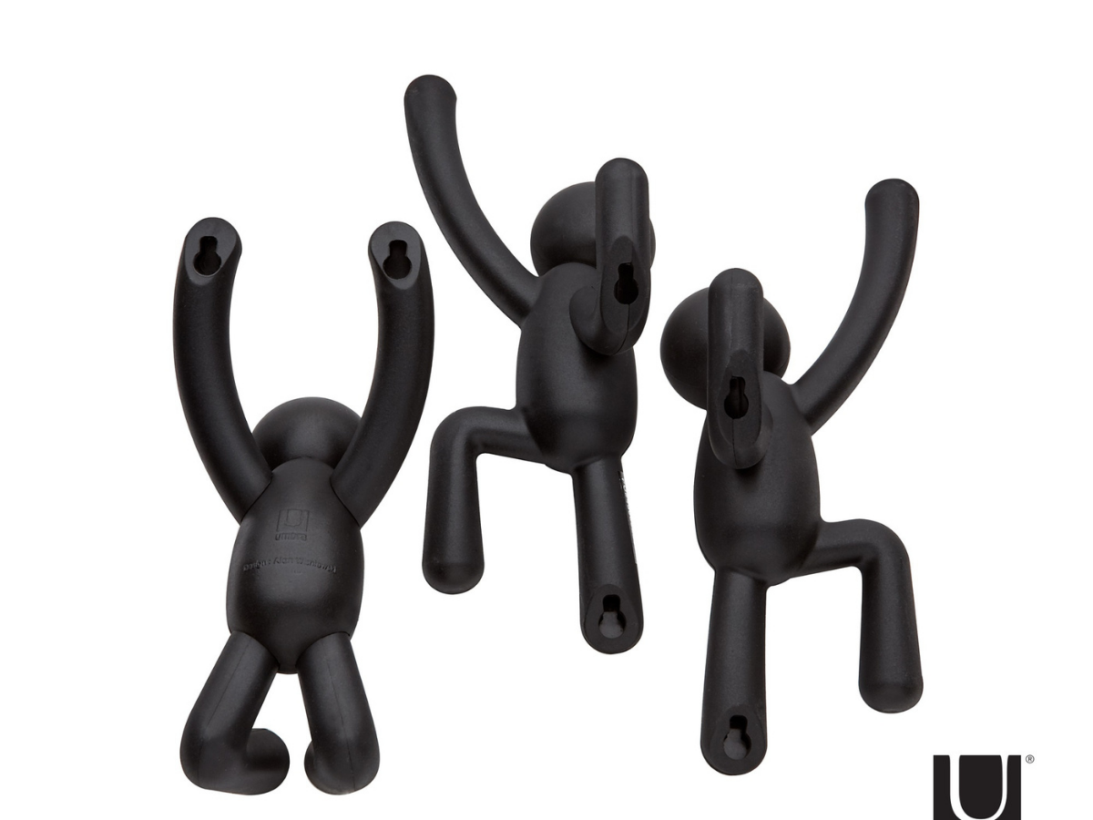 Ver imagem 2 de Cabideiro de Parede Buddy:preto