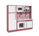 Ver imagem 1 de Cozinha Completa Brinquedo Infantil Refrigerador Diana:branco/rosa
