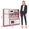 Cozinha Completa Brinquedo Infantil Refrigerador Diana:branco/rosa - 5