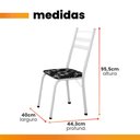 Ver imagem 4 de Conjunto de Mesa Itália com 4 Cadeiras 1,20m Artefamol Branco/ Granitado