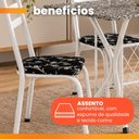 Ver imagem 7 de Conjunto de Mesa Itália com 4 Cadeiras 1,20m Artefamol Branco/ Granitado