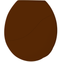 Ver imagem 1 de Assento Tampa para Vaso Sanitário Oval Plus Berllart Marrom Escuro Durín