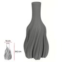 Ver imagem 2 de Vaso Decorativo Ceramica 3d (chumbo) 34,5cm