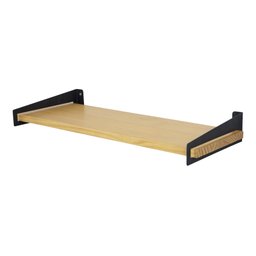 Prateleira Loop Nicho Decorativo 50x20cm Cozinha Sala Quarto Madeira - 1