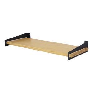 Prateleira Loop Nicho Decorativo 50x20cm Cozinha Sala Quarto Madeira