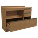 Ver imagem 3 de Balcao com Tampo 1p 4g 120 Cm Maxxi G746 Canela Kappesberg