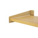 Ver imagem 2 de Prateleira Loop Nicho Decorativo 50x20cm Cozinha Sala Quarto Madeira