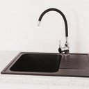 Ver imagem 2 de Torneira Cozinha Lavatorio Bancada Gourmet Flexível Preta