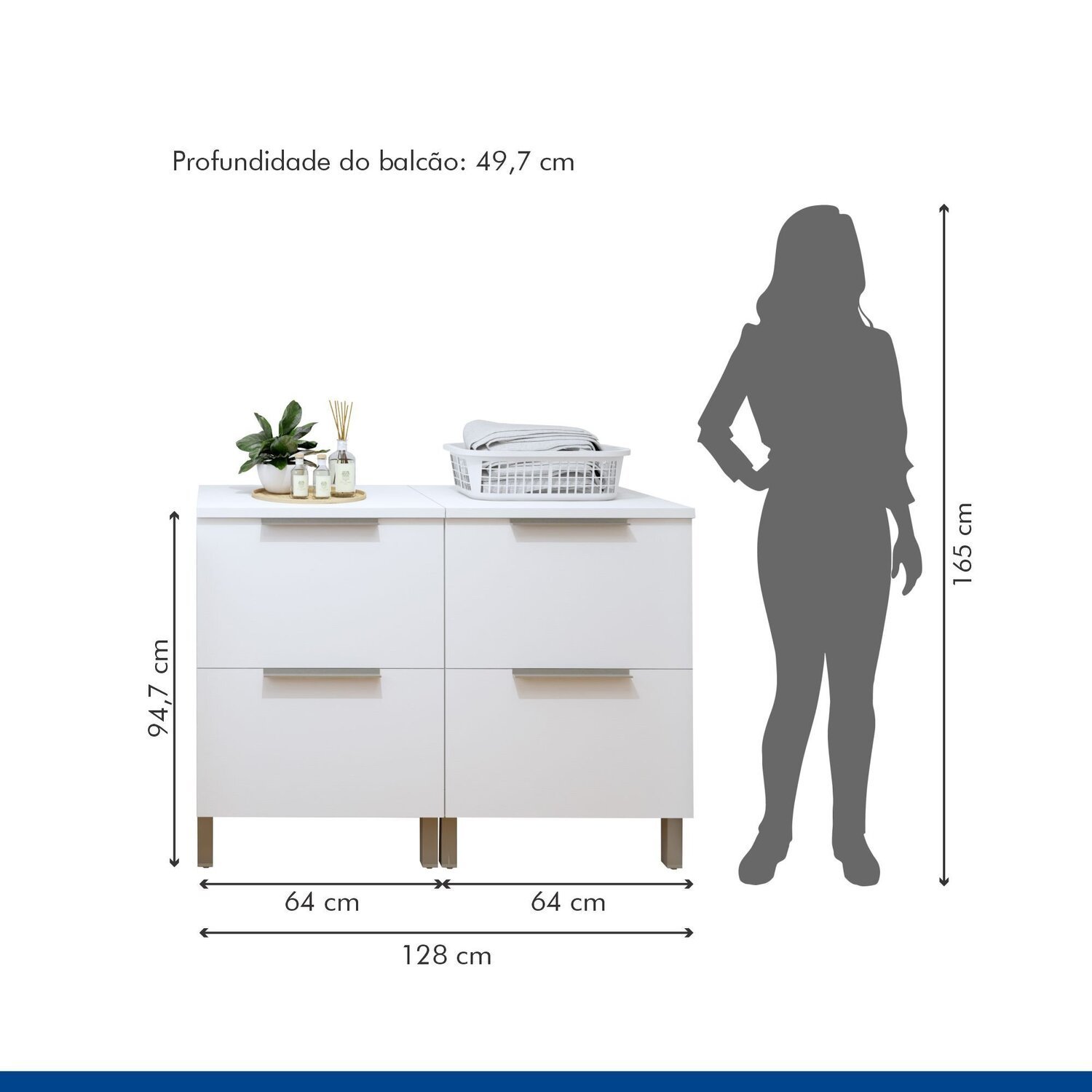 Lavanderia Modulada 2 Balcões Tex 102   - 8