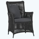 Ver imagem 1 de Poltrona Igapó Alumínio Micro Pintura Preta Corda Náutica Estofado 11