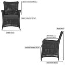 Ver imagem 2 de Poltrona Igapó Alumínio Micro Pintura Preta Corda Náutica Estofado 11