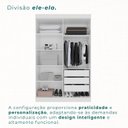 Ver imagem 5 de Guarda-Roupa Ubatuba Plus 4 Portas 3 Gavetas Branco/Neve